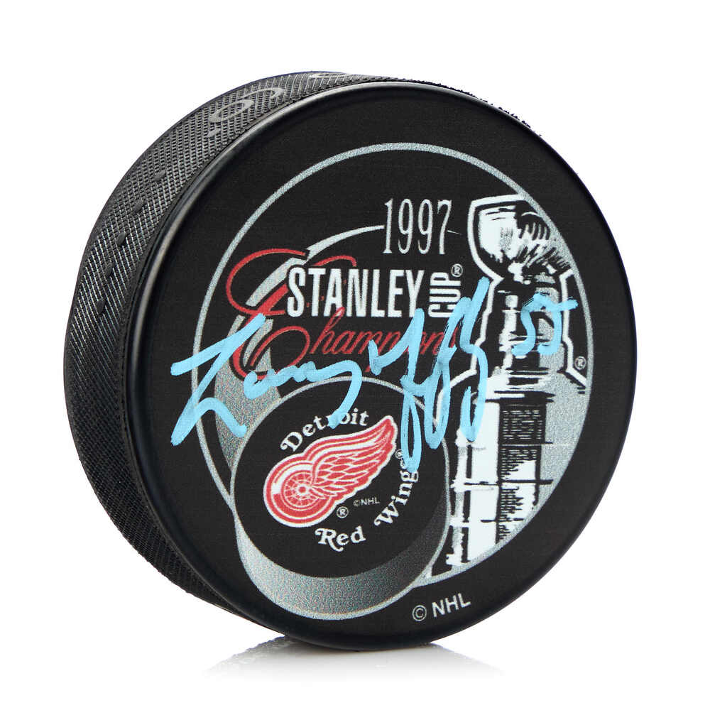 Larry Murphy Autographed Detroit Red Wings 1997 Stanley Cup Puck