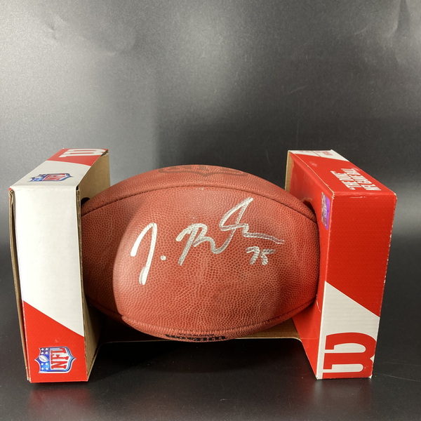 NFL - Browns Joel Bitonio Signed Authentic Football with Pro Bowl Logo