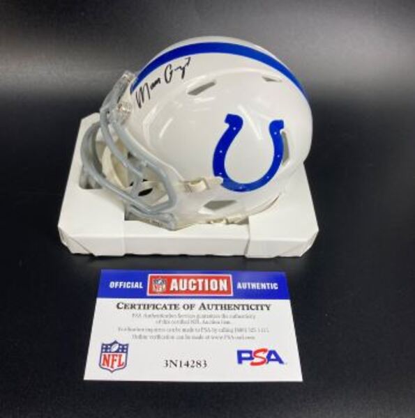 Colts - Matt Gay Signed Mini Helmet
