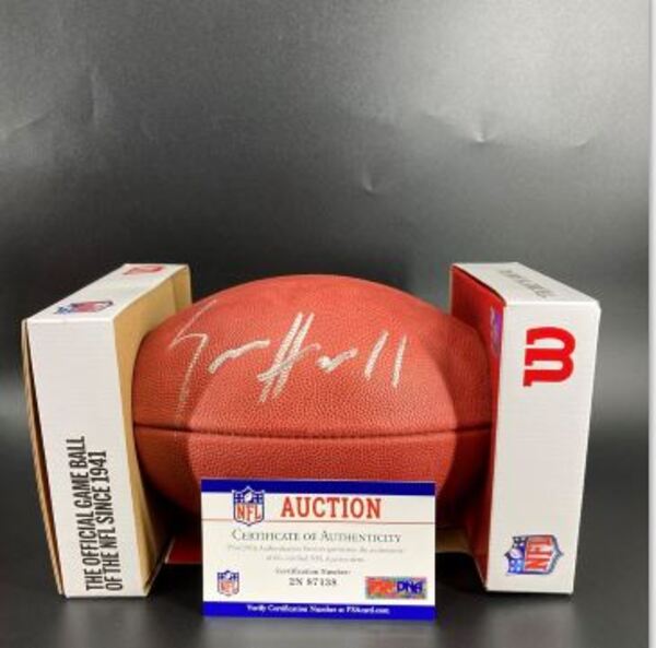NFL - Commanders Sam Howell Signed Authentic Football