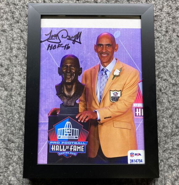 HOF - Colts Tony Dungy NFL Auction Exclusive Signed 5x6.5 Photo HOF - 16...