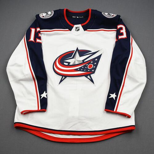 Image of Atkinson, Cam<br>White Set 1<br>Columbus Blue Jackets<br>2019-20<br>#13