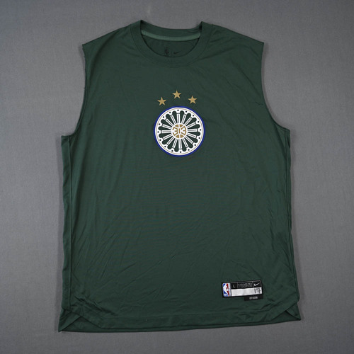 Image of McGruder, Rodney - Detroit Pistons - Game-Issued City Edition Sleeveless Shooting Shirt - 2022-23 NBA Season