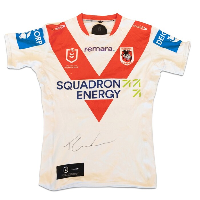 Photo of Toby Couchman 2025 St George Illawarra Dragons Home Jersey