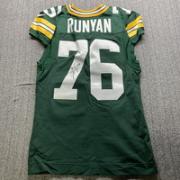 STS - Packers Jon Runyan Signed Game Worn Jersey (2021) Size 46