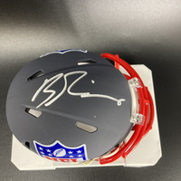 NFL - Chargers Brendan Rice Signed Blue Shield Mini Helmet