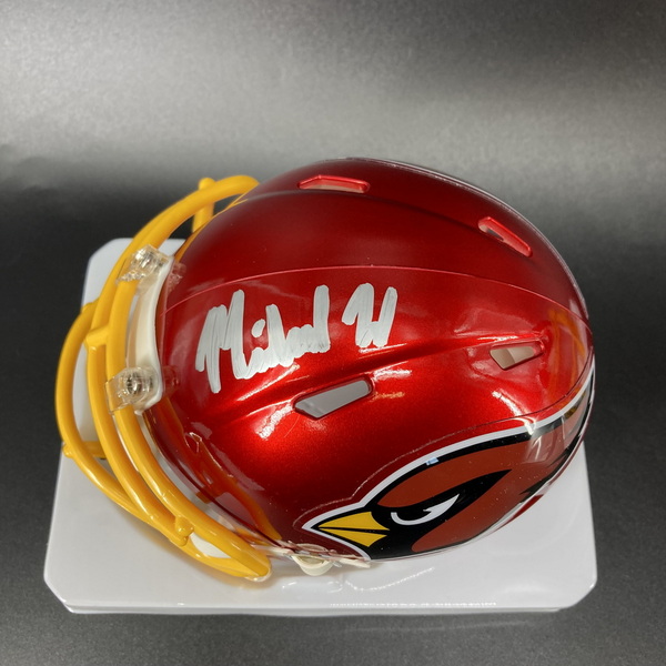 NFL - Cardinals Michael Wilson Signed Flash Mini Helmet