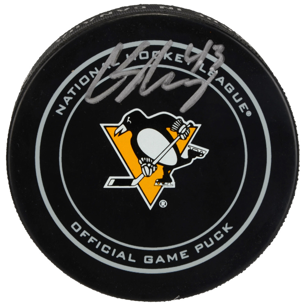 Conor Sheary Pittsburgh Penguins Autographed Official Game Puck