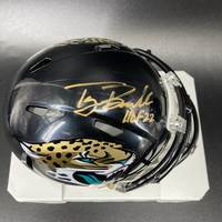 HOF - Jaguars Tony Boselli Signed Mini Helmet with ""HOF 22&qu...