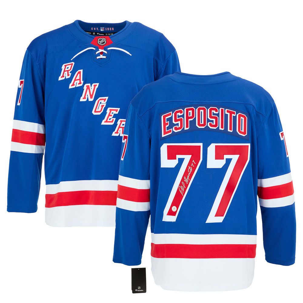 Phil Esposito Signed New York Rangers Fanatics Breakaway Jersey