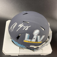NFL - Buccaneers Tristan Wirfs Signed Super Bowl 55 Mini Helmet