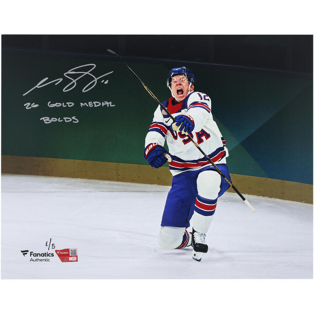 Matt Boldy Team USA Autographed 11