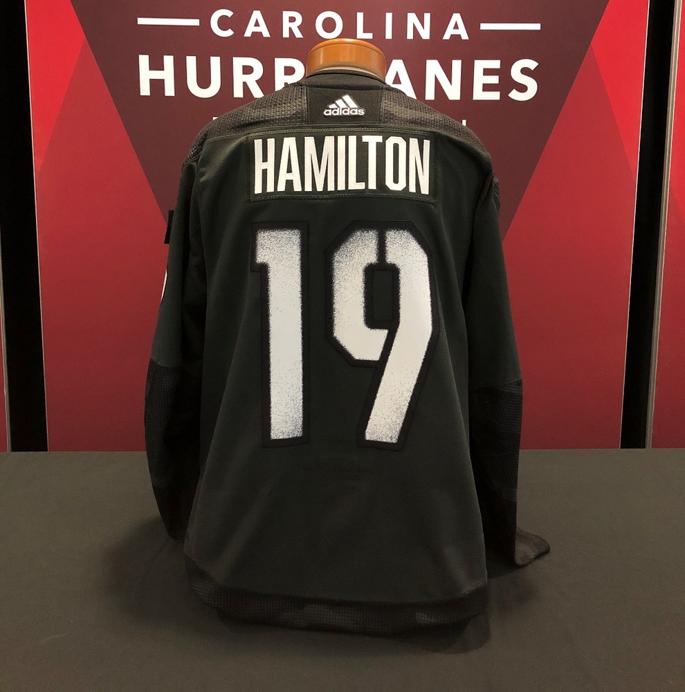 Dougie Hamilton #19 Autographed Military Appreciation Jersey