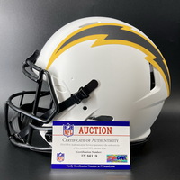 NFL - Chargers Isaiah Spiller signed Chargers Lunar Eclipse Helmet