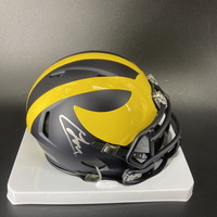 NFL - Michigan Colston Loveland Signed Mini Helmet