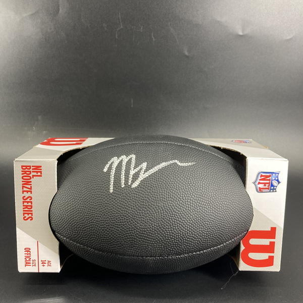 NFL - 49ers Mykel Williams Signed Black Composite Silver Series Football