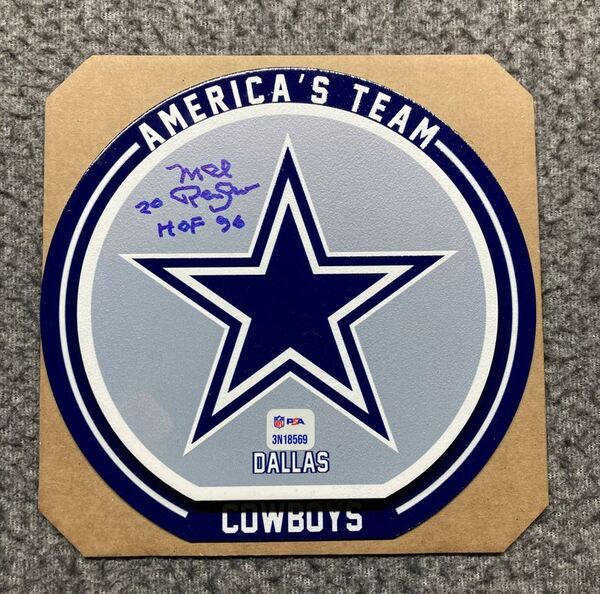 HOF - Cowboys Mel Renfro Signed 3D Metal Wall Art (8x8)