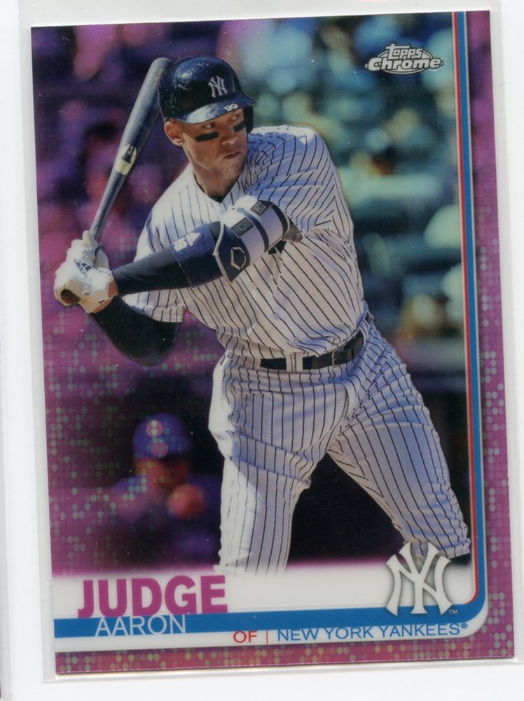 2019 Topps Chrome Pink Refractors #100 Aaron Judge