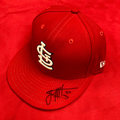 Jack Flaherty Autographed Team Issued Home Cap (Size 7 1/4)