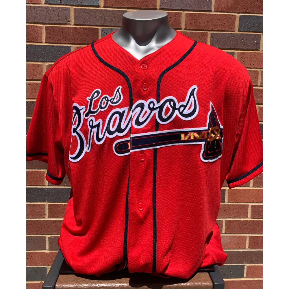 Marty Reed MLB Authenticated and GameUsed Los Bravos Jersey Atlanta