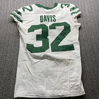 London Games - Jets Isaiah Davis Game Used Jersey (10/06/24) Size 40 wit...