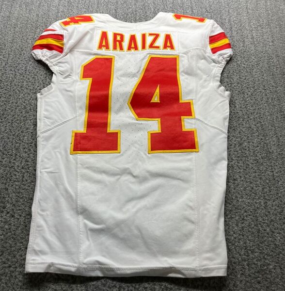 Sao Paulo Game - Chiefs Matt Araiza Game Worn Jersey (9/05/2025) Size 38...