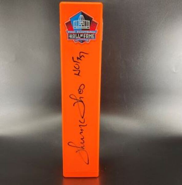 HOF - Oilers Thurman Thomas Signed HOF Pylon