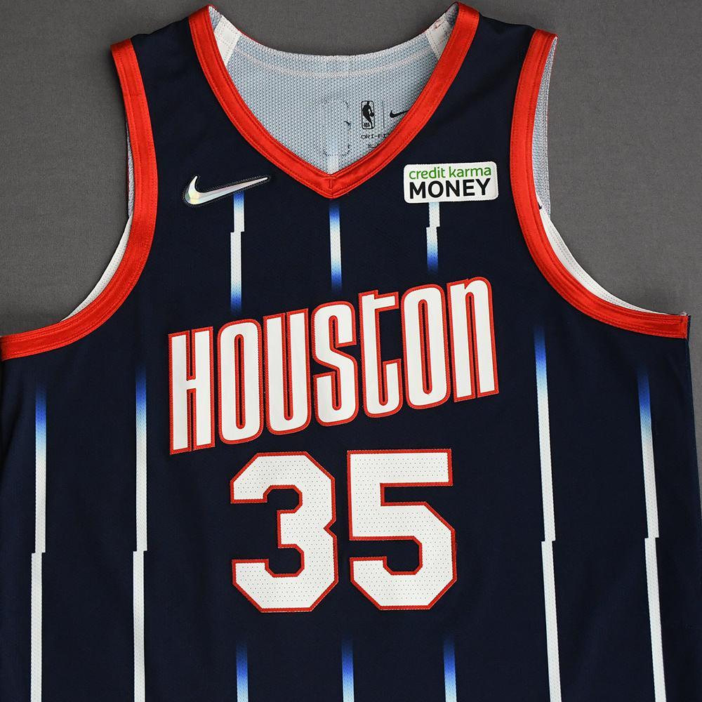 Christian Wood Houston Rockets Game Worn City Edition Jersey 
