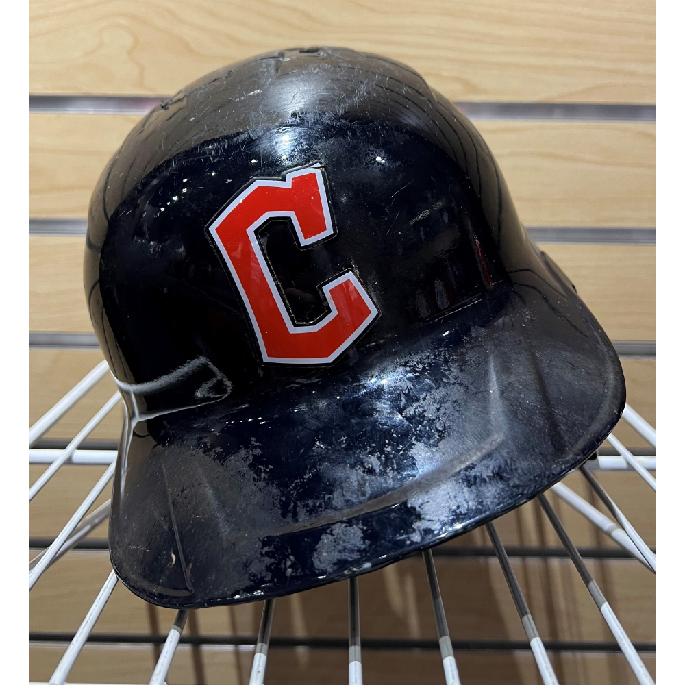 Game Used Batting Helmet 7/25/2022 Myles Straw 7 Cleveland Guardians