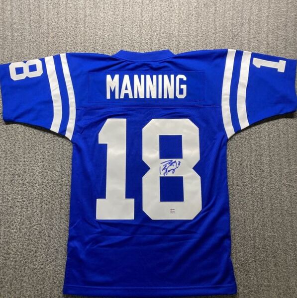 NFL - Colts Peyton Manning Signed Authentic Mitchell & Ness Jersey
