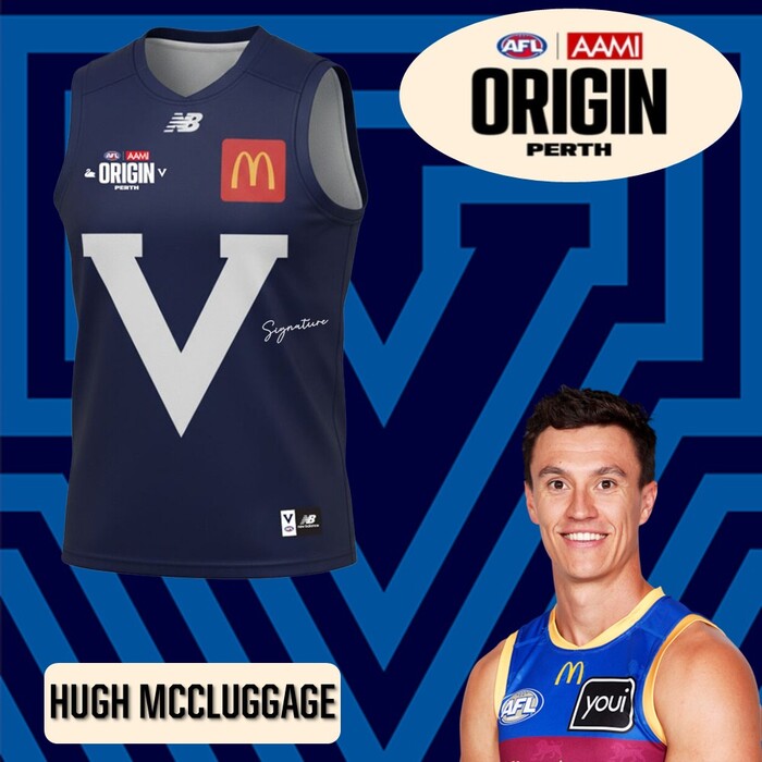 Photo of Hugh McCluggage 2026 VIC AFL Origin Guernsey