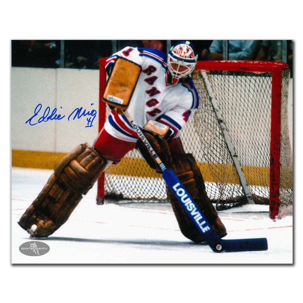 Eddie Mio New York Rangers Autographed 8x10