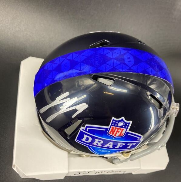 NFL - Vikings JJ McCarthy Signed NFL Draft Mini Helmet