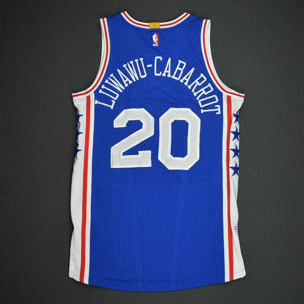 Timothe Luwawu-Cabarrot - Philadelphia 76ers - Game-Issued Rookie Season Jersey - 2016-17 Season ...