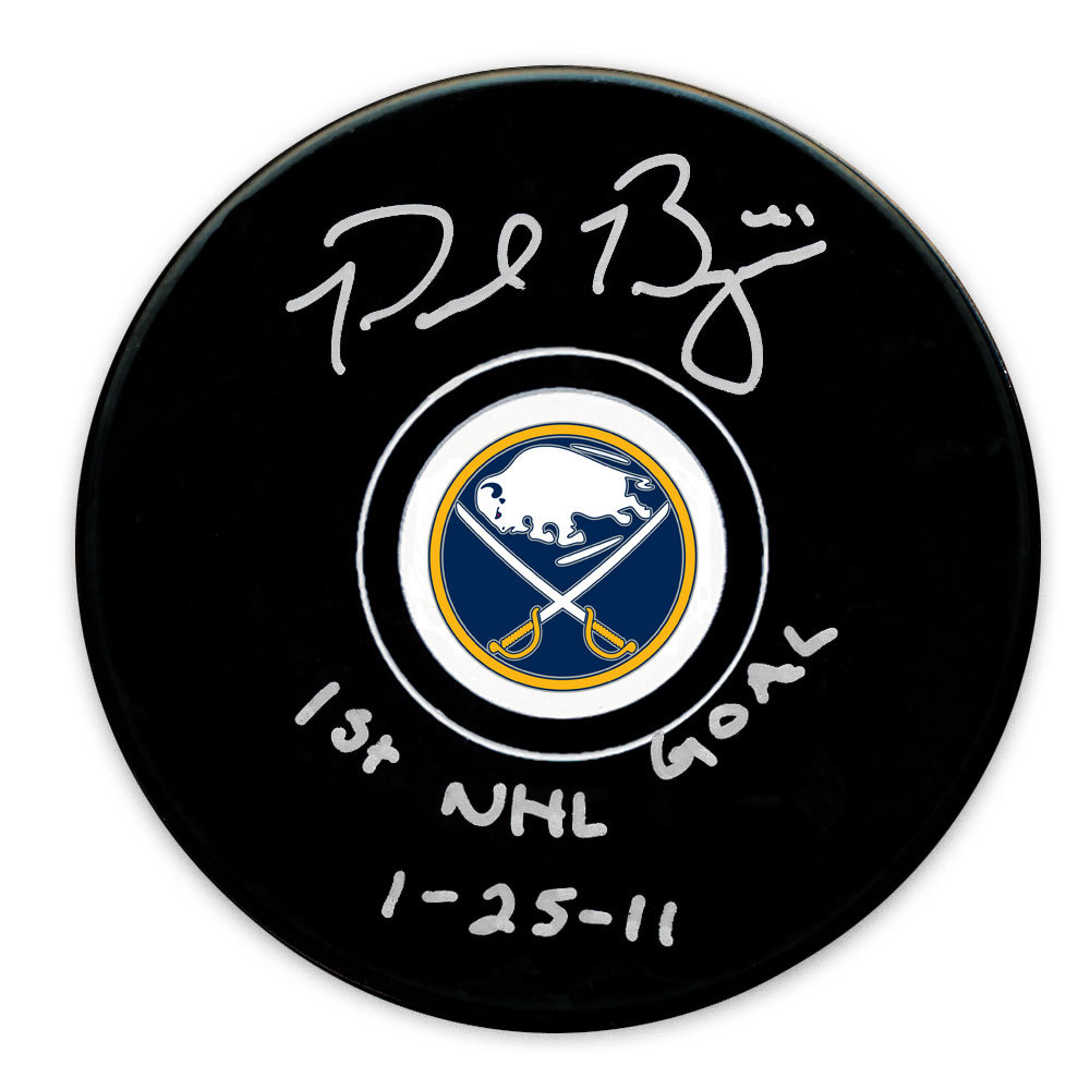 Paul Byron Buffalo Sabres Ist Goal Autographed Puck