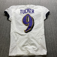 Crucial Catch - Ravens Justin Tucker Game Worn Jersey (10/16/22) Size 38