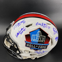 HOF - Multi Signed Authentic HOF Speed Helmet Signed by over 12 Players ...
