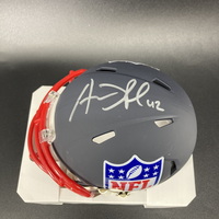 NFL - Vikings Andrew DePaola Signed Blue NFL Shield Mini Helmet
