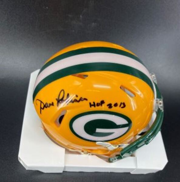 HOF - Packers Dave Robinson Signed Mini Helmet