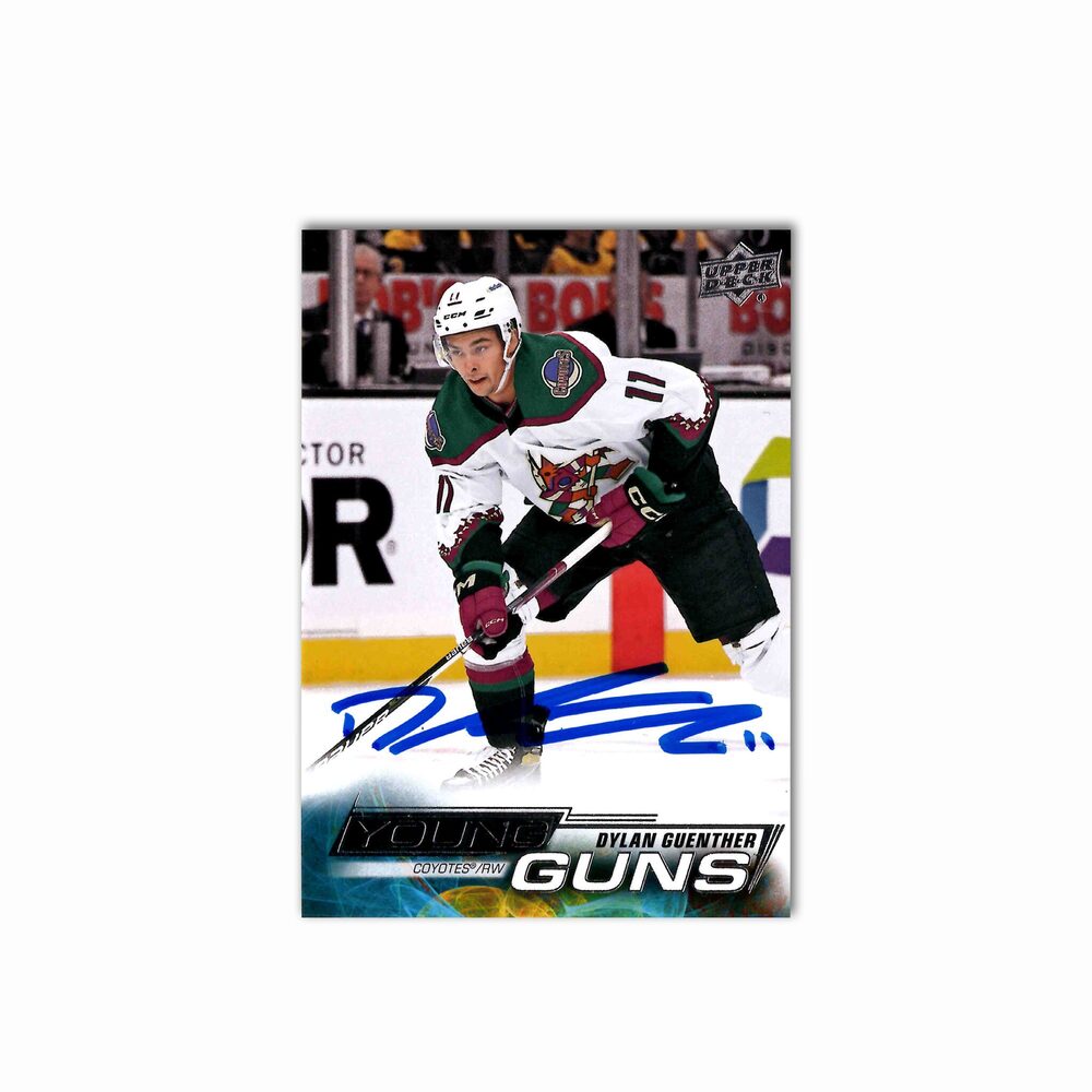 Dylan Guenther Autographed Arizona Coyotes Young Guns Hockey Card