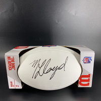 NFL - Packers MarShawn Lloyd Signed White Composite Football