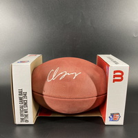 NFL - Patriots Christian Gonzalez Signed Authentic Football