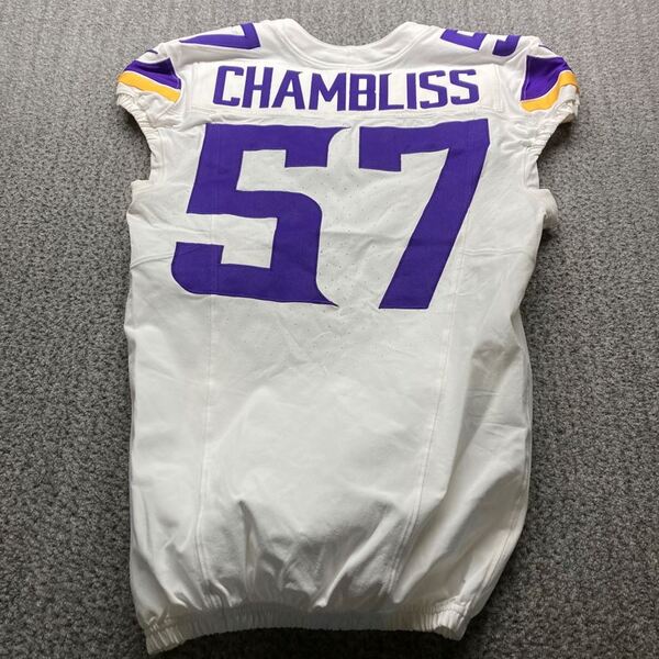 Dublin Games - Vikings Chaz Chambliss Game Worn Jersey (9/28/2025) Size ...