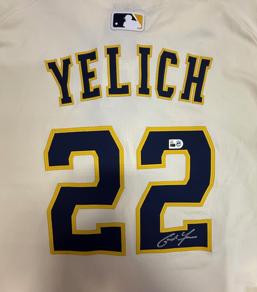 Christian Yelich Autographed Authentic Brewers Jersey | MLB Auctions