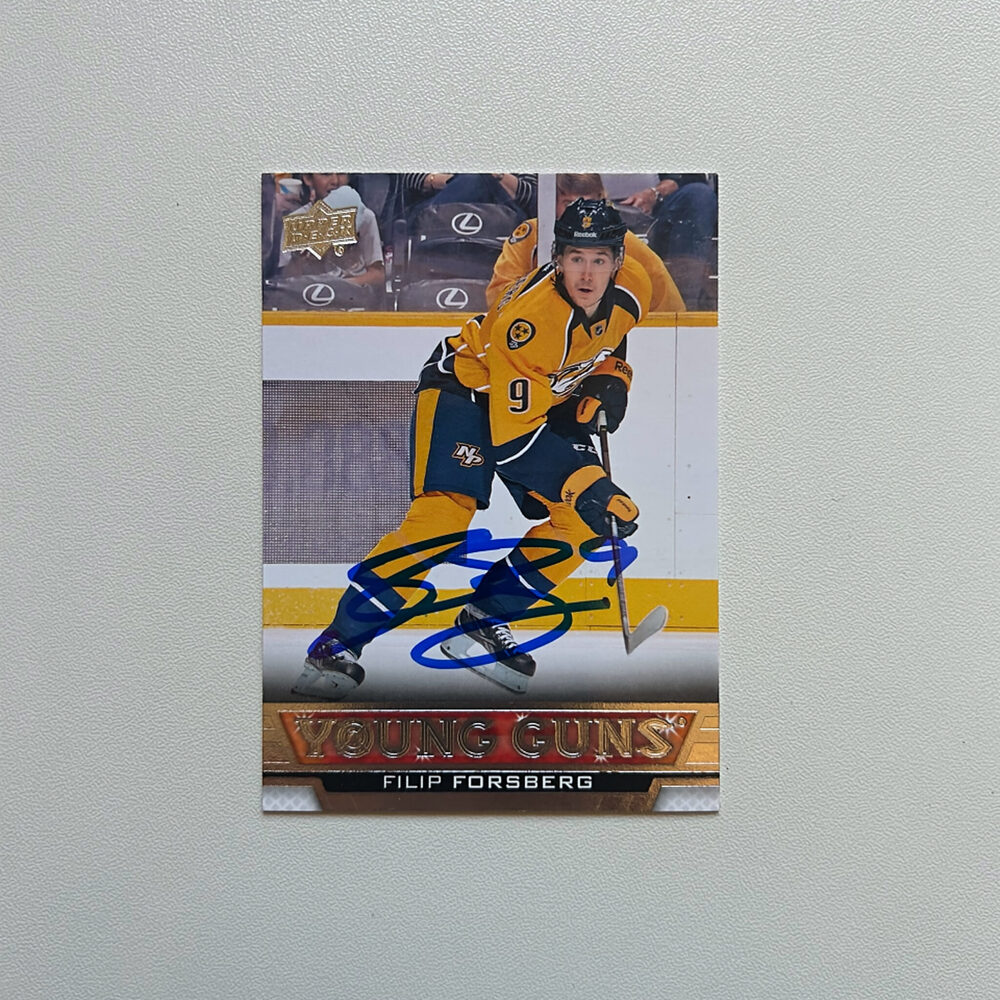 2013-14 UD Young Guns #451 FILIP FORSBERG Autographed Rookie Card