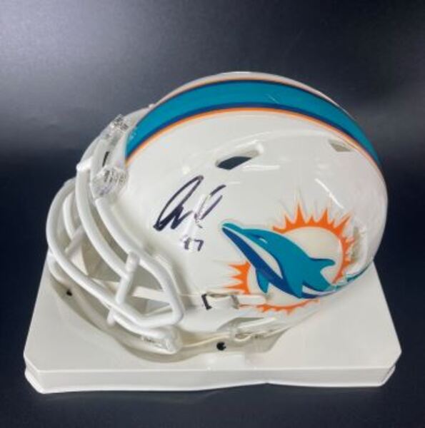 Dolphins - Kiko Alonso Signed Mini Helmet