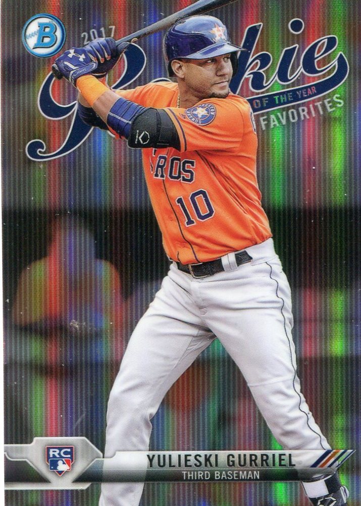 2017 Bowman Chrome Rookie of the Year Favorites Refractors #ROYF4 Yulieski Gurriel
