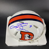 NFL - Broncos Justin Simmons Signed Alternate Mini Helmet