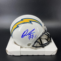 NFL - Chargers Quentin Johnston Signed Mini Helmet
