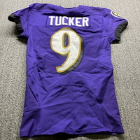 NFL - Ravens Justin Tucker Game Worn Jersey 2020 Season Size 38 (Washed ...
